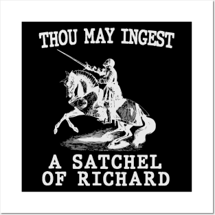 Thou May Ingest A Satchel of Richard Shirt, Vintage Funny medieval  Knight Shirt, Unhinged Shirt, Weirdcore T Shirt Weird T Shirt , Unisex Posters and Art